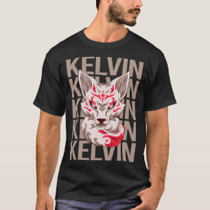 Camiseta Rosto de Raposa - Nome Kelvin