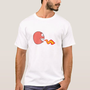 Camiseta Rosto de Respiração de Fogo