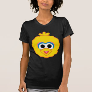 Camiseta Rosto de Sorriso de Pássaro Grande