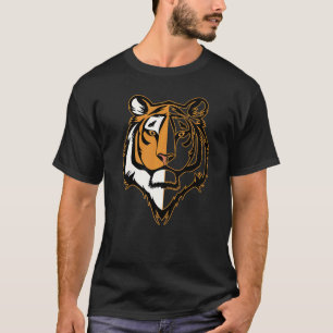 Camiseta Rosto de Tigre Cabeça de Grandes Felinos Estampa M
