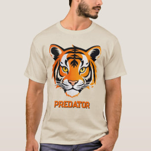 Camiseta Rosto de Tigre Vibrante
