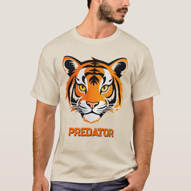 Camiseta Rosto de Tigre Vibrante (Frente)