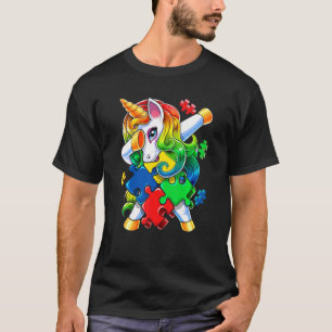 Camiseta Rosto de Unicórnio Engraçado Conscientização do Au