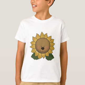 Camiseta Rosto de Urso de Pelúcia Girassol
