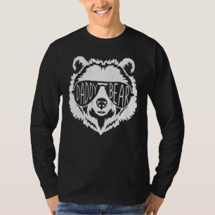Camiseta Rosto de Urso Papai com Óculos de Sol Masculino Di