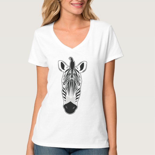 Camiseta Rosto de Zebra (Frente)