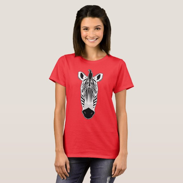 Camiseta Rosto de Zebra (Frente Completa)