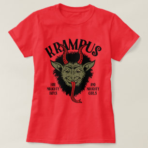 Camiseta Rosto do Krampus Travesso