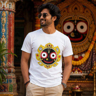 Camiseta Rosto do Senhor Jagannath Divindade Hindu Espiritu