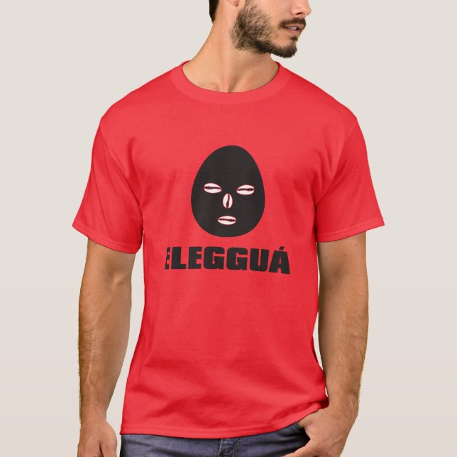 Camiseta Rosto e nome da Eleggua. (Frente)
