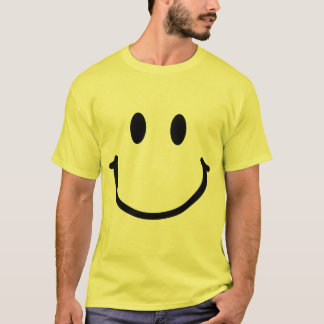 Camiseta Rosto Feliz Amarelo