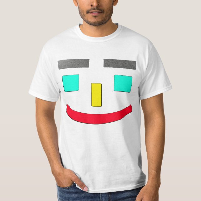 Camiseta "Rosto Feliz" Design. Comprar Agora (Frente)