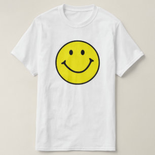 Camiseta Rosto Feliz e Amarelo Brilhante
