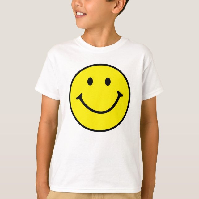 Camiseta Rosto Feliz e Amarelo Brilhante (Frente)