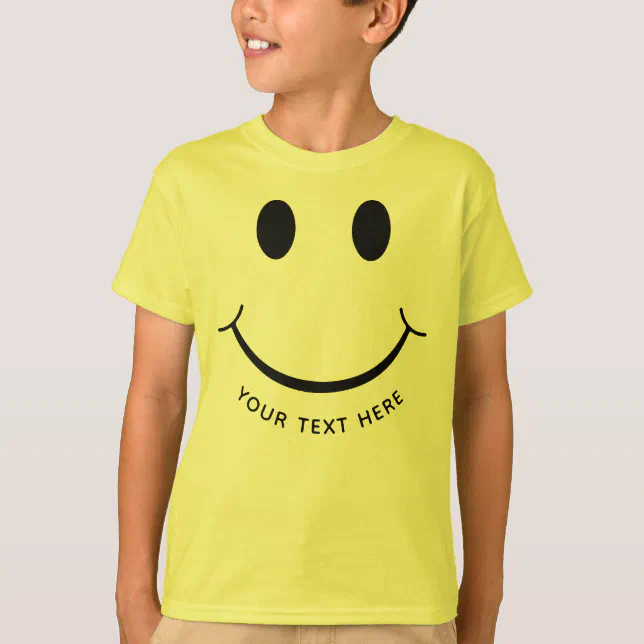 shirt rosto happy face