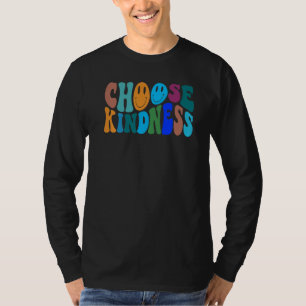 Camiseta Rosto Feliz Escolha Bondade Para Mulheres Homens P