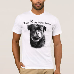 Camiseta Rosto Feliz Rottweiler