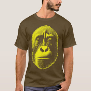 Camiseta Rosto Grande Bondo Bili Ape Amarelo Gráfico