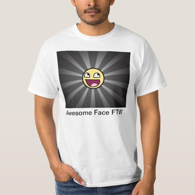 Camiseta Rosto Incrível Para O Ganho (Frente)