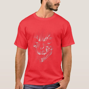 Camiseta Rosto Louco de Halloween Aestésico Carinha Assusta