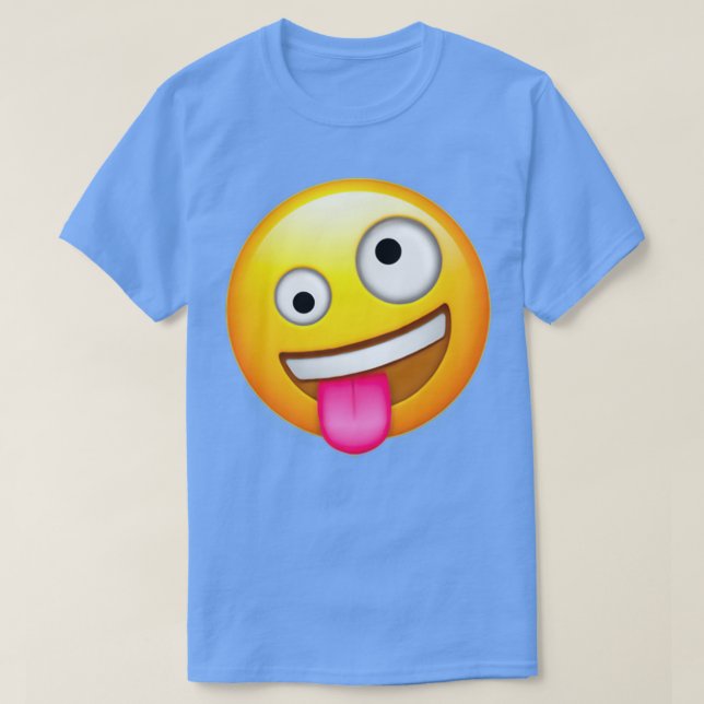 Camiseta Rosto Louco Emoji (Frente do Design)