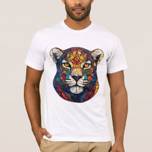 Camiseta Rosto Majestoso de Leopardo