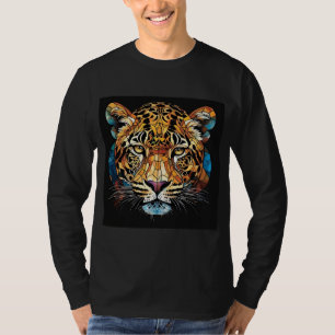 Camiseta Rosto Majestoso de Leopardo