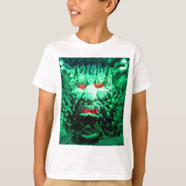 Camiseta Rosto Máscara Assustador na Face da Rocha