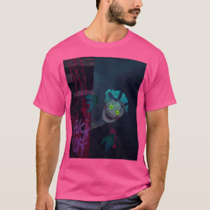 Camiseta rosto palhaço qotsa olhos verdes
