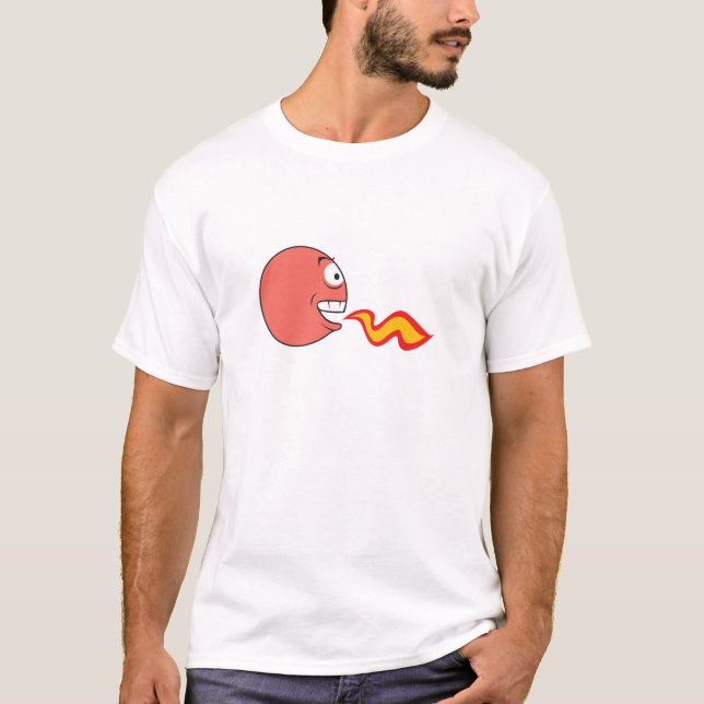 Camiseta Rosto Respirando Fogo (Frente)