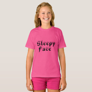 Camiseta Rosto Sonolento: Camisa-T De Meninos