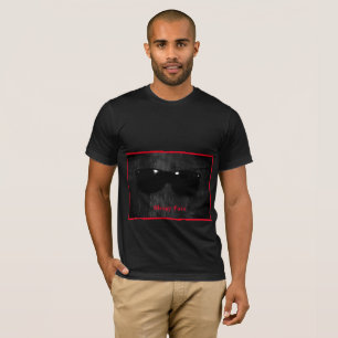 Camiseta Rosto Sonolento: Preto "Ouro" - Camisa-T de Algodã