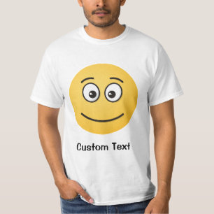 Camiseta Rosto sorridente com T-Shirt de Olhos Abertos