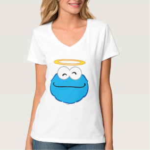 Camiseta Rosto Sorridente de Biscoito com Auréola