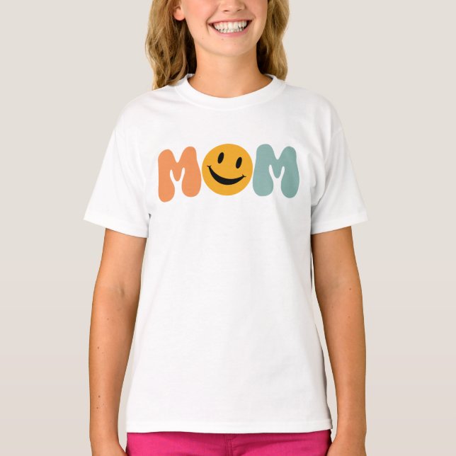 Camiseta Rosto Sorriso da Mamãe (Frente)
