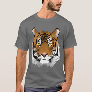 Camiseta Rosto Tigre Animado