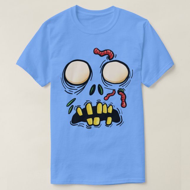 Camiseta Rosto Zombie (Frente do Design)