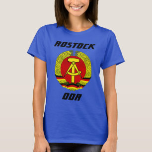 Camiseta Rostock, DDR, Rostock, Alemanha Oriental comunista