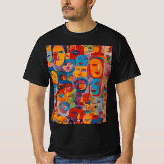 Camiseta Rostos