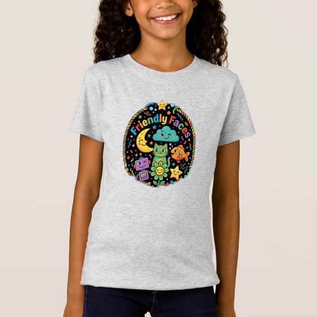 Camiseta Rostos Amigáveis (Frente)