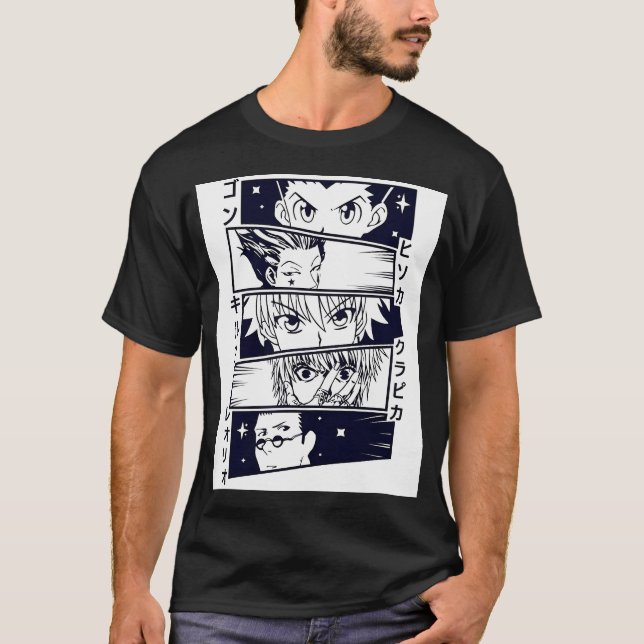 Camiseta Rostos Animes (Frente)