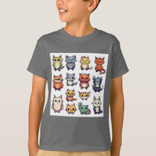 Camiseta Rostos de Gato
