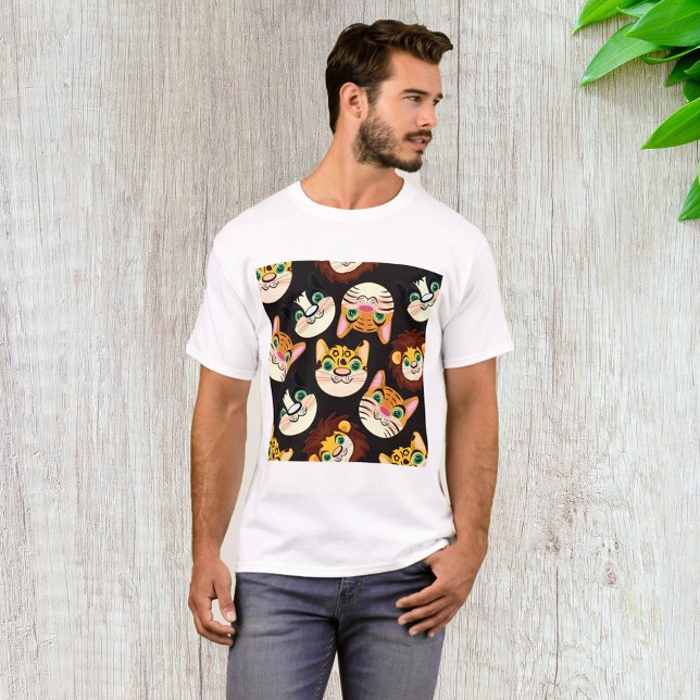 Camiseta Rostos de Gato (Criador carregado)