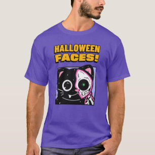 Camiseta Rostos de Halloween