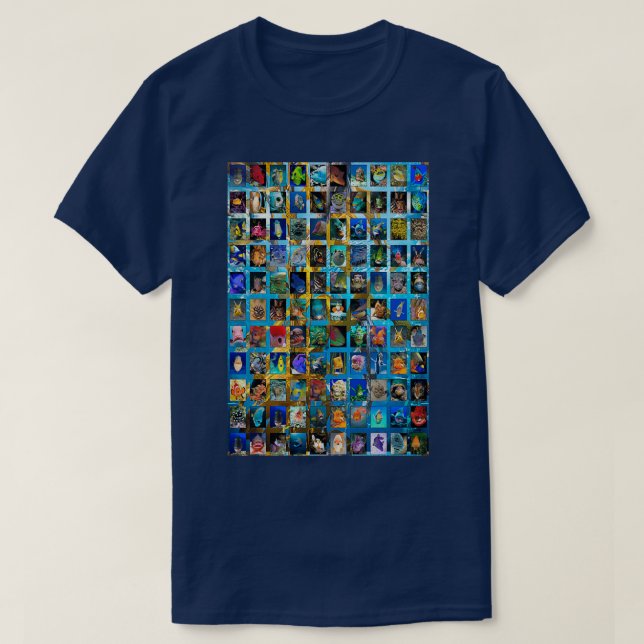 Camiseta Rostos de Peixe (Frente do Design)