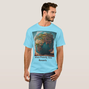 Camiseta Rostos de Unidade: Abraçando a Diversidade no Mund