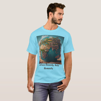 Camiseta Rostos de Unidade: Abraçando a Diversidade no Mund