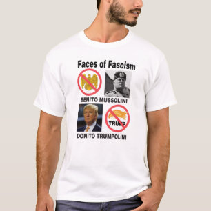 Camiseta Rostos do fascismo