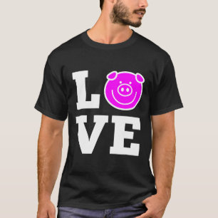 Camiseta Rostro De Porco Para Churrascos Adoram Teto De Por