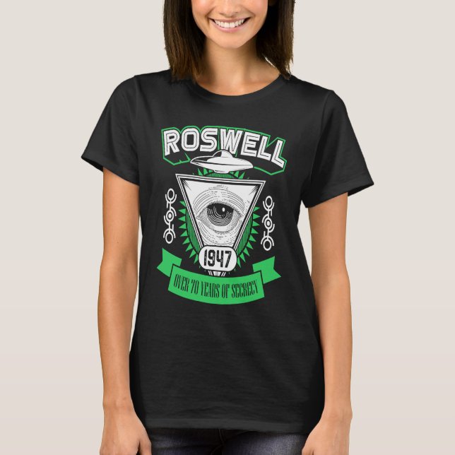 Camiseta Roswell 1947 Alien Area 51 Conspiracy Theory (Frente)